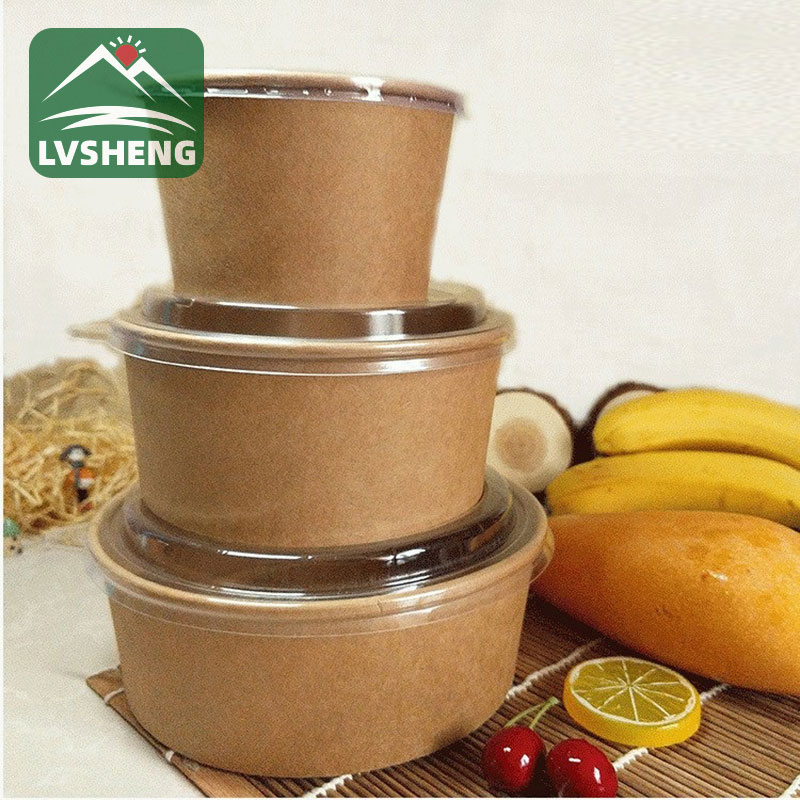 පියන සහිත ක්රාෆ්ට් කඩදාසි භාජන