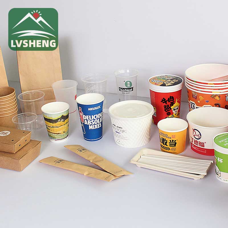LID 5 OZ සමඟ කඩදාසි කුසලානය